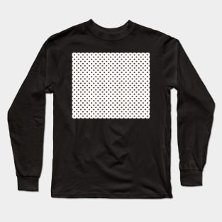 White and Brown Polka Dot Pattern Long Sleeve T-Shirt